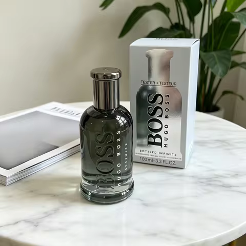 Hugo Boss Bottled Woody Ambery Men's Cologne Long-Lasting Fragrance with Leather Orris Notes Perfect