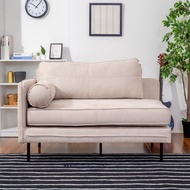 SB Design Square โซฟา Sofast รุ่น CUSHIE 2 ที่นั่ง ท้าวแขนซ้าย ผ้ากำมะหยี่ครีม (133X82X90 ซม.)