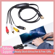 1qipin.my Fabater VHS to Digital Converter AV 720P USB Audio Video 2.0 Capture Card for PC DV Camera