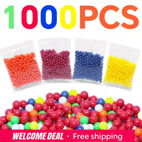 2027 1000 Rounds Airsoft BBs Bullets Colorful 0.1g 6mm BB Pellets Strikeball Rifle Gun Plastic BB Ba