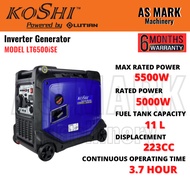 KOSHI LT6500iSE 240V 5.5kW Powered by LUTIAN Compact Silent Inverter Generator Portable Gasoline Pet