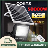 【READY STOCK】OOKAS Solar Light 50000W Outdoor LED Light Solar Flood Light IP67 Waterproof Street Lam
