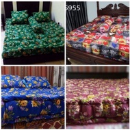 TILAM QUEEN KEKABU EXTRA TEBAL COMPLETE SET +2PILLOWS+ 1 BOLSTER