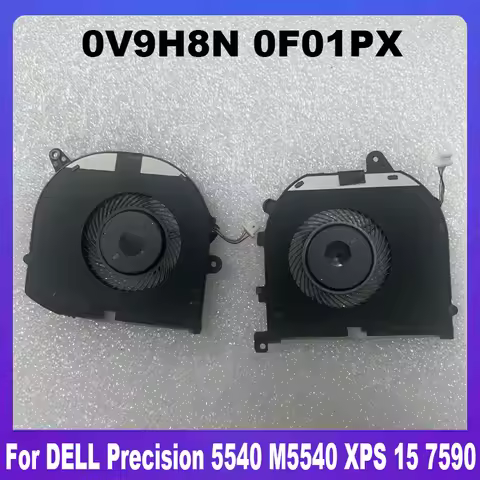 0F01PX 0V9H8N New Original For DELL Precision M5540 5540 XPS 15 7590 Laptop Cooling Fan Cooler F01PX
