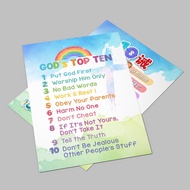SG Seller Printed Kids Christian Bible Verse Poster  x cm