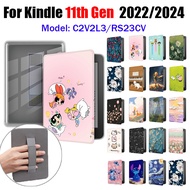 For Kindle 11th Gen 2022 2024 6.0'' eBook Handheld Style Clear Acrylic Case C2V2L3 RS23CV Flip E-Rea