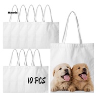 Sublimation Tote Bags Blanks 15 X 13 Inch Polyester Canvas Tote for DIY Crafting Heat Transfer Bag f