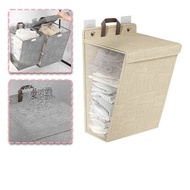 Keranjang Cucian Lipat Dipasang Dinding Kapasitas Besar Tahan Air Minimalis Multifungsi Rumah Tangga