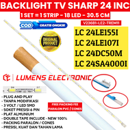 BACKLIGHT TV SHARP 24 INC LC 24LE155 24LE107 24DC50 24SA4000 I M 24LE 24SA 24DC 4DC LAMPU BL LED SMD