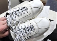Chanel White Black Classic Sneakers / Chanel 黑白色 波鞋