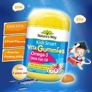 Nature's way Kids Smart imported from Australia Kids Smart fish oil gummies Fish oil gummies Omega promote growth 60 capsules 1 bottle
