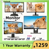 17/19/20/22/24/27 inch Assorted Brand Computer Monitor/for computer pc desktop/CCTV Monitor