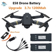 Upgraded 3.7V 2600 Mah Battery For E58 mini Drone with Charging Cable Spare Part Battery Backup Spar