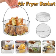 Stainless Steel Fryer Basket with Handle Air Fryer Accessories Fine Mesh Strainer Basket Steamer Bas