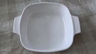 白色方形烤盤 corningware