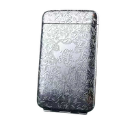 KOTAK ROKOK STAINLESS MEWAH ELEGAN CASE SLIM 20 SLOT UNTUK MILD DAN REGULER BUNGKUS R O K O KEREN UN