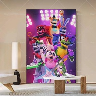 โปสเตอร์ภาพยนตร์เกม FNAF Five Nights at Freddys ติดผนังได้ด้วยตนเอง กระดาษกันน้ำ สำหรับตกแต่งบ้าน ร้