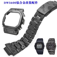 Suitable for Small Square DW5600 GWM5610 B5000 Titanium Alloy Camouflage Case Strap Modified Accesso