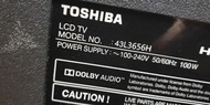 Toshiba 43L3656H 自取 電視 沒有遙控器