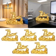 GRALARA Horse Art Figurine Money Horse Statue Wealth Horse Figurine Horse Statue for Desk