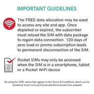 ♞HOME WIFI Unli Data 7 Days Free 20GB Smart Bro Rocket 5G Sim