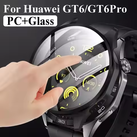 Case for Huawei Watch GT 6 46mm 41mm Tempered Glass PC Cases Screen Protector For Huawei GT6 Pro 46m