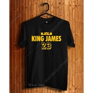NBA Basketball Lebron James King James 23 Basketball T-shirt
