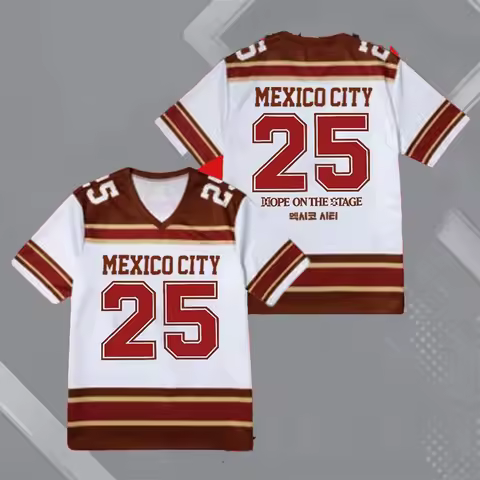 Summer Y2K Fashion J-Hope Hope On The Stage Jersey I Hope The World I Jung Hoseok Women V-Neck Music