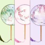 Silk Art Hall Translucent Fan Hanfu Ancient Costume Dance Fan Female Craft Fan Chinese Style Classic