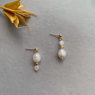 14K包金珍珠耳環_CookieAnn 14KGF earrings