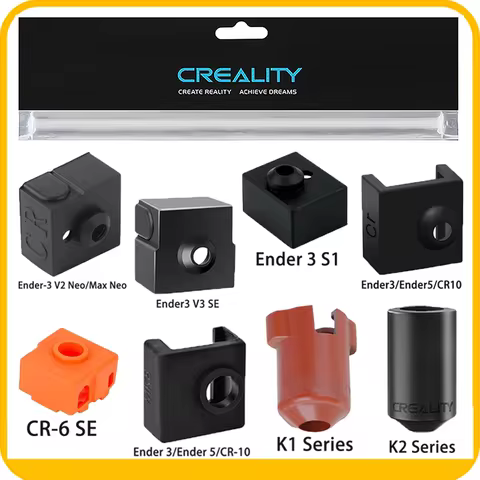 Creality official K1C/K1/K2 Silicone Sock,Silicone Cover for MK8/MK9/CR10/Ender 3/Ender 5/Ender7 3D 