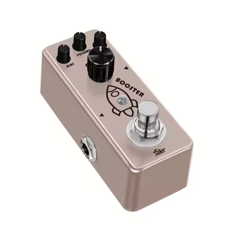 ISET Booster Guitar Effect Pedal Analog Rocket Boost Effect True Bypass Electric Guitar Bass Accesso