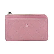 【二手】香奈兒 Fragment 系列卡包，絎縫卡套，錢包，品牌，粉紅色