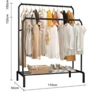 【high-end】 Hanging Rack Clothes Hanger Rak Baju Clothing Drying Penyidai cloth hanger almari baju rack