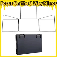 [Focus On The 3 Way Mirror]3 Way Mirror Matte Surface - Shatterproof & Rust-Resistant Frame (SG Stoc