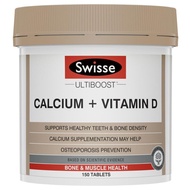 Swisse Ultiboost Calcium + Vitamin D 150 Tablets