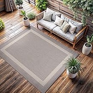 CAMILSON Outdoor Rug 6x9,Modern Outside Rugs for Patios Porches Waterproof Durable Washable Non-Shed