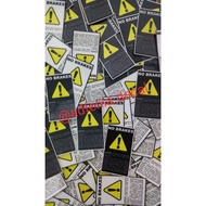 Decal Sticker NO BRAKES Fixie Fixed Gear Sticker NO BRAKES 700c Fixie Sticker