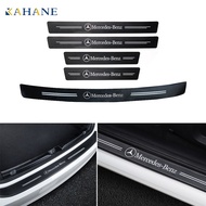 5ชิ้น/เซ็ตรถคาร์บอนไฟเบอร์เกณฑ์ Sill Protector ด้านหลังกันชนสติกเกอร์สำหรับ Mercedes Benz W211 W204 