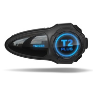 Tnicer T2Plus Motorcycle Bluetooth Intercom MESH 3.0 10-Way Group Talk Music Sharing IP67