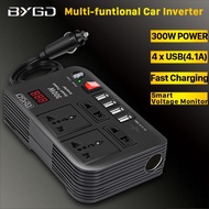 BYGD CAR POWER INVERTER DC 12V TO AC 220V 300W 4 USB