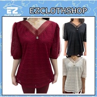 WOMEN HIGH QUALITY CASUAL BLOUSE COTTON/BAJU BLOUSE SHIRT KAIN BAIK FASHION