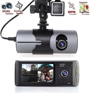 Camera Mobil DVR R300 GPS Gerak Sensor Dual Camera CCTV