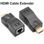 HDMI Rj45 Network Cable Extender 30m 1080P Hdtv To Rj45 Cable Converter Splitter Repeater Hdtv Extender For Laptop PC Projector TV Monitor Video Extend Adapter