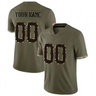Customized Name & Number Men's Embroidered American Football Jersey, Tampa Bay Pirates Gray V-Neck P