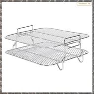 [L W H Y] Air Fryer Rack For  5.5L Air Fryer, 2 Tier Air Fryer Grill/Shelf/Dehydrator Rack Square ,A