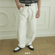BARON LIAM Jeans – กางเกงยีนส์ขากระบอกใหญ่แถมเข็มขัด แนวสตรีทฝรั่ง