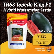 [200g] TR68 Benih Tembikai Hitam Topedo King Soon Huat Seeds