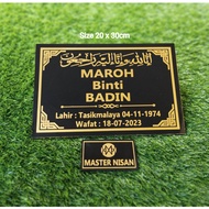 Batu Nisan Makam Islam Muslim Uk 20x30 Berkualitas