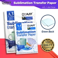 QUAFF Sublimation Paper 100gsm - Quick Dry Sublimation Paper A4 | A3 Size (100sheets)